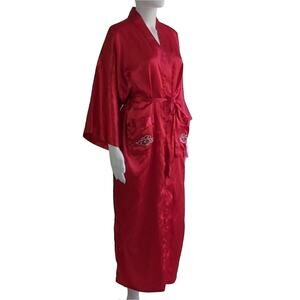 Vintage Stephen's Collection Satin Robe Size Medium